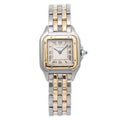 Cartier Panthere W25029B6 18k Two Tone Quartz Silver Dial Women's Watch 22mm