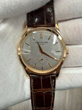 Patek Philippe Calatrava 5196R-001 Manual 18k RG Silver Dial Men's Watch 37mm