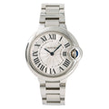 Cartier Ballon Bleu W6920084 SS Silver Dial Quartz Ladies Watch 33mm