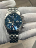 IWC Pilot Chronograph IW388102 Stainless Blue Dial Auto Men's Watch 41mm