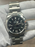 Rolex Explorer 214270 Stainless Steel Oyster Black Dial Auto Men's Watch 39mm