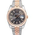 Rolex Datejust 126331 Jubilee 18k RG Two Tone Slate Motif Dial Auto Men's 41mm
