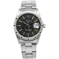 Rolex Oyster Perpetual Date 15210 SS Troicapl black Dial Auto Men's Watch 34mm