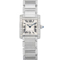 Cartier Tank Francaise W51008Q3 SS White Roman Dial Quartz Women's Watch 20MM