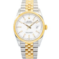 Rolex  DateJust 126233 Paper 2021 Jubilee 18K YG 2Tone White Dial Unisex 35 mm