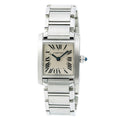 Cartier Tank Francaise W51008Q3 SS White Roman Dial Quartz Women's Watch 20MM