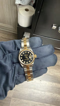 Rolex Datejust 69173 18K Two Tone Black Dial Oyster Automatic Women Watch 26mm
