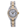 Rolex DateJust 179163 Oyster 18K YG Two Tone White dial Auto Women 26mm