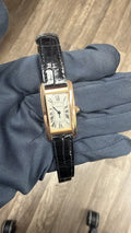 Cartier Tank Americaine W2607456 18K RG White Dial Women Watch 19mm