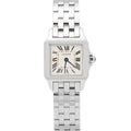 Cartier Santos Demoiselle W25064Z5 SS White Dial Quartz Women's Watch 20MM