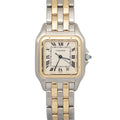 Cartier Panthere W25029B6 18k Two Tone Quartz White Dial Women's Watch 27MM