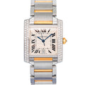 Cartier Tank Francaise 2302 W51005Q4 18k YG Diamond 18k TwoTone Auto 28mm
