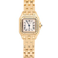 Cartier Panthère W25022B9 Quartz 18k YG Champagne Dial Women Watch 22mm