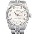 Rolex DateJust 68279 18k WG Two Tone Auto Diamond Dial Women Watch 31mm