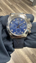 Rolex Daytona 116519 Leather WG Auto Blue Dial Men's Watch 40mm