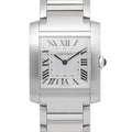 Cartier Tank Francaise W51008Q3 SS Quartz White Dial Unisex Watch 26mm