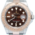 Rolex Yacht Master 116621 Oyster 18k RG Two Tone Chocolate Dial Men's Watch 40mm