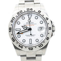 Rolex Explorer II 216570 Oyster Card SS Auto White Dial Men's Watch 42mm
