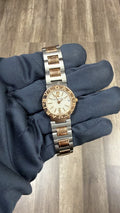 Bulgari Bulgari BB23SG 18K RG Two Tone Quartz White Dial Women Watch 23mm