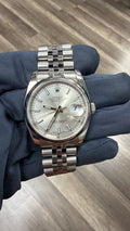 Rolex Datejust 116200 SS Jubilee Card Auto Silver Dial Men's Watch 36mm