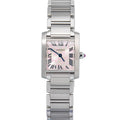 Cartier Tank Francaise W51031Q3 SS Quartz LIMITED Pink Dial Women Watch 20mm