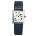 Cartier Tank Must WSTA0041 2022 Card Leather Steel Quartz Silver Dial Watch 25MM