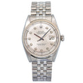 Rolex DateJust 1601 Stainless Silver Diamond Dial Jubilee Auto Mens Watch 36mm