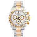 Rolex Daytona 116523 Oyster 18K YG TwoTone White Dial Men's Watch 40MM