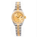 Rolex Datejust 69173 18K Two Tone Jubilee Champagne Dial Women Watch 26mm
