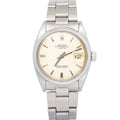 Rolex Oyster Perpetual Date 1505 SS Sliver Dial Auto Unisex Watch 34MM