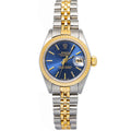 Rolex Datejust 69173 Jubilee 18k YG Two Tone Auto Blue Dial Women Watch 26mm