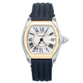 Cartier Roadster W62031Y4 18K YG Two Tone auto Silver Dial Unisex Watch 38mm