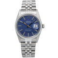 Rolex Datejust 16030 Fluted Jubilee Blue Dial Auto Men's Watch 36mm