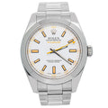Rolex Milgauss 116400 Stainless Steel Auto Oyster White Dial Men's Watch 40mm
