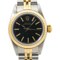 Rolex Oyster Perpetual 6719 Jubilee 18k YG Black Dial Auto Women 26MM