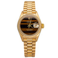 Rolex DateJust 69178 President 18K Yellow Gold Tiger Eye Dial Auto Ladies 26mm