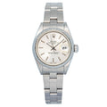 Rolex Date 69190 SS Oyster Auto Silver Dial Women Watch 26mm