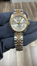 Rolex Lady-Datejust 279173 Card 2017 Jubilee 18K Two Tone Silver Dial Auto 28MM