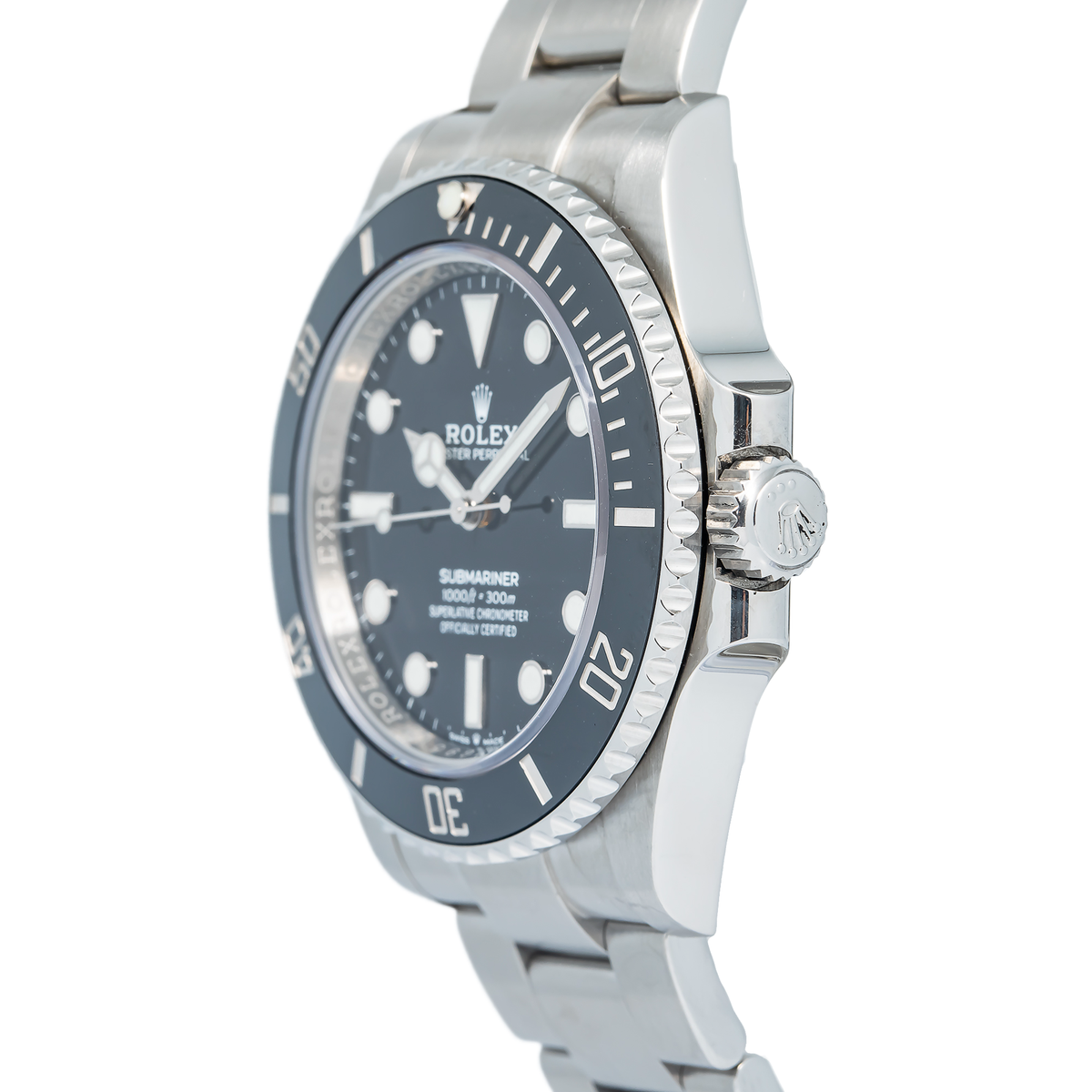 Rolex Submariner 124060 Oyster SS Mint Black Dial Auto Men's Watch 41mm