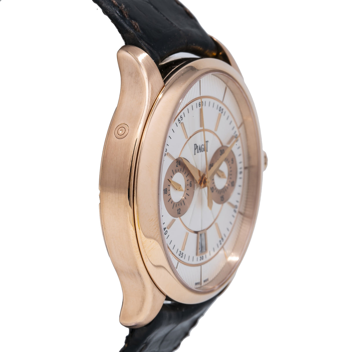 Piaget Black Tie Gouverneur GOA37112 18K Rose Gold Oval Dial Men's Watch 43mm
