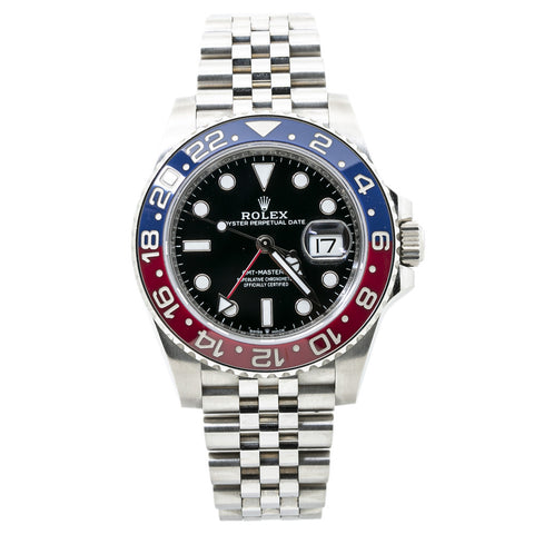 Rolex GMT-Master II 126710BLRO New Mark I Pepsi Automatic Watch Box & Card 40MM