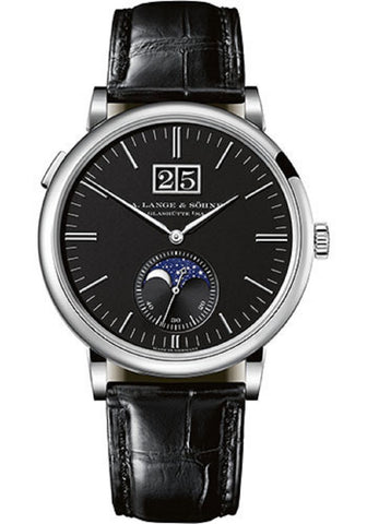 A.Lange & Sohne Saxonia Moonphase 384.029 18K Automatic Watch 41mm Box&Papers