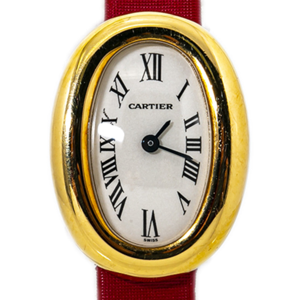 Cartier Baignoire Mini  2368 18K Yellow Gold Quartz Lady's Watch 18mm