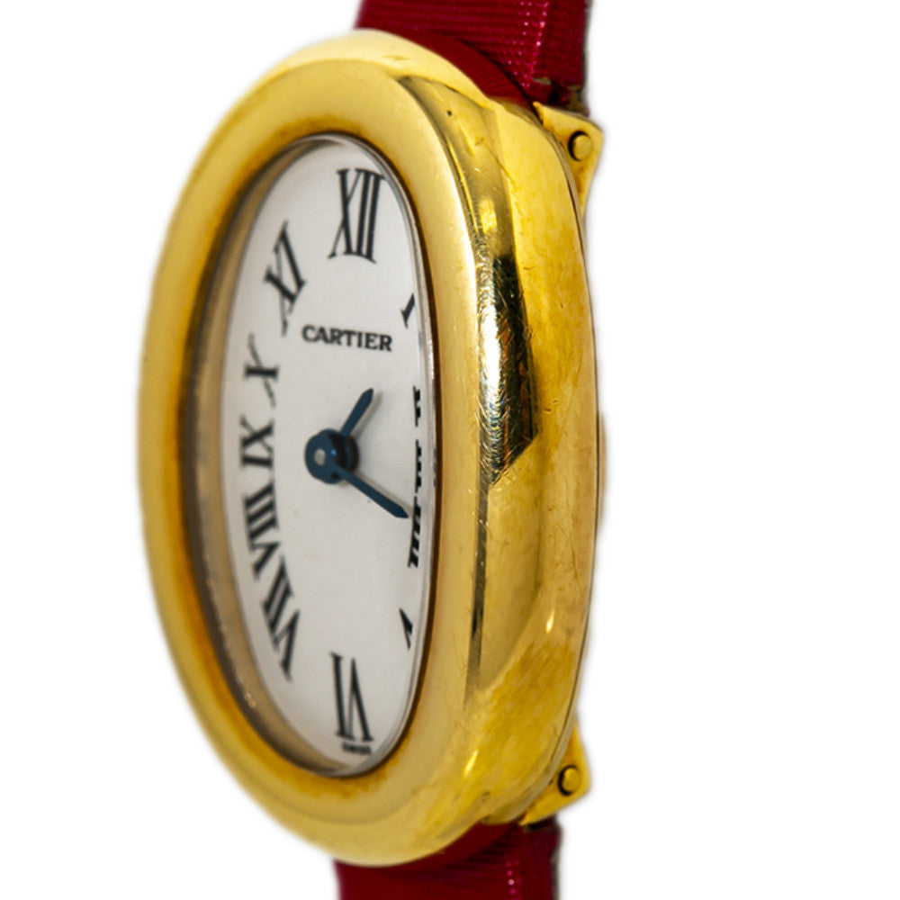 Cartier Baignoire Mini  2368 18K Yellow Gold Quartz Lady's Watch 18mm