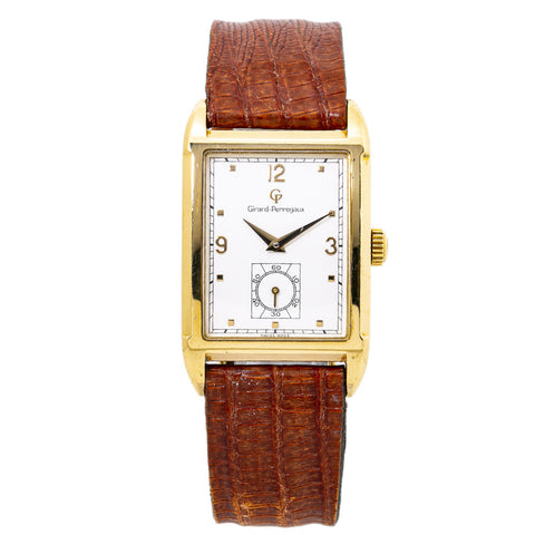 Girard Perragaux Anno 1991 4961 Manual Unisex Watch White Dial Rectangle 26.5mm