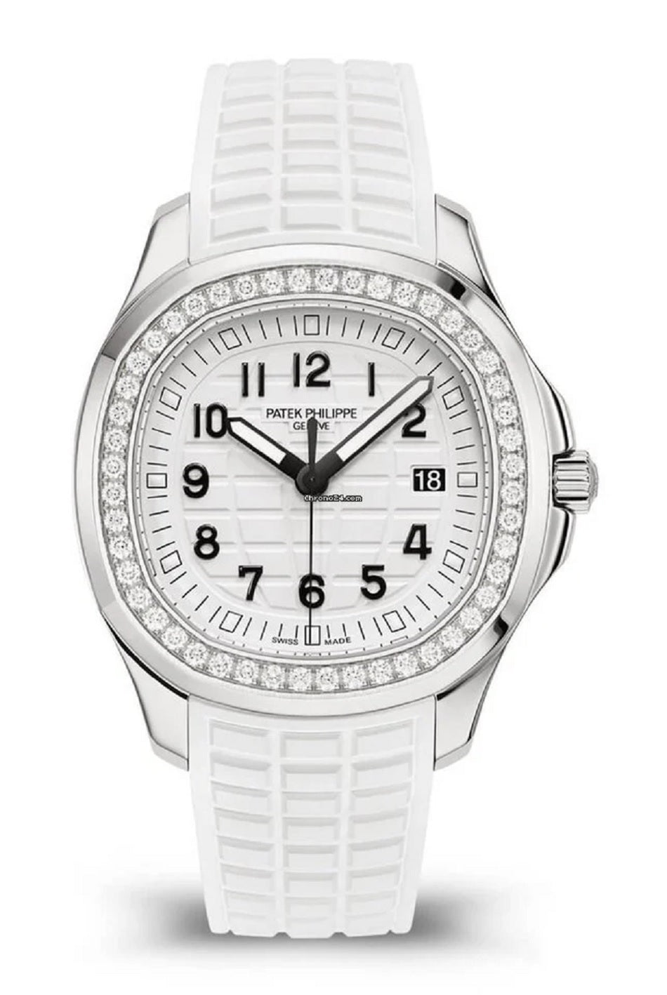 Patek Philippe Aquanaut 5267 Factory Diamond White New Watch Nov2021 Box & Pape