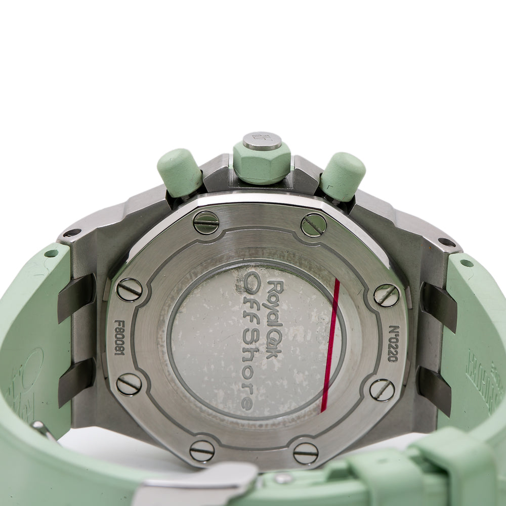 Audemars Piguet Royal Oak Offshore 26048SK Mint Green Factory Diamond Watch 37m