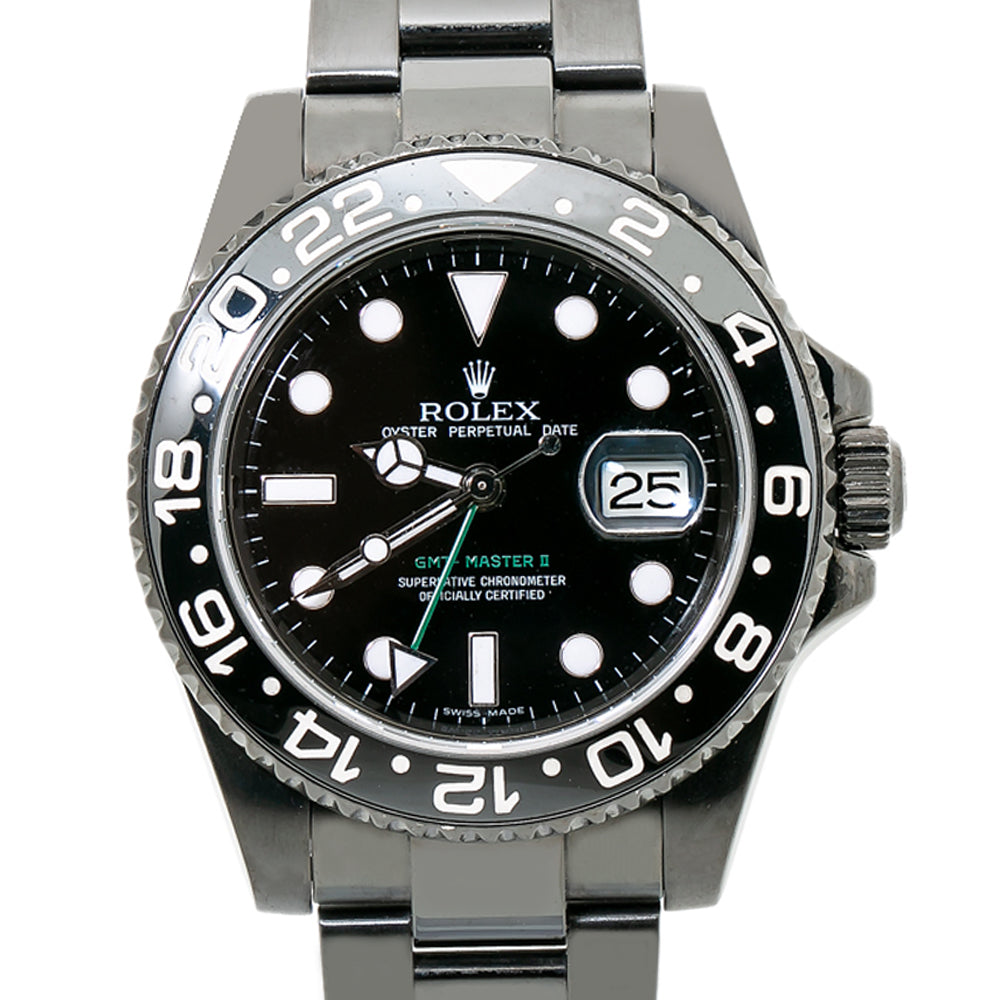 Rolex GMT Master II 116710LN PVD Men Watch Black Dial 40mm 2007 with Papers