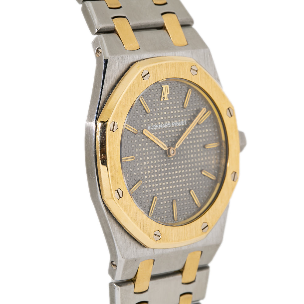 Audemars Piguet Royal Oak 56303SA Tropical Watch 18K Two Tone Grey Dial 33mm