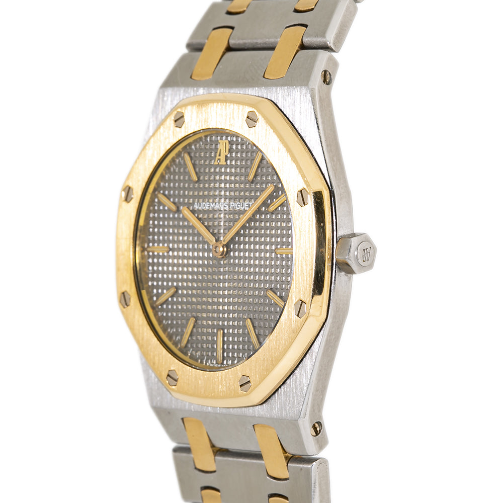 Audemars Piguet Royal Oak 56303SA Tropical Watch 18K Two Tone Grey Dial 33mm